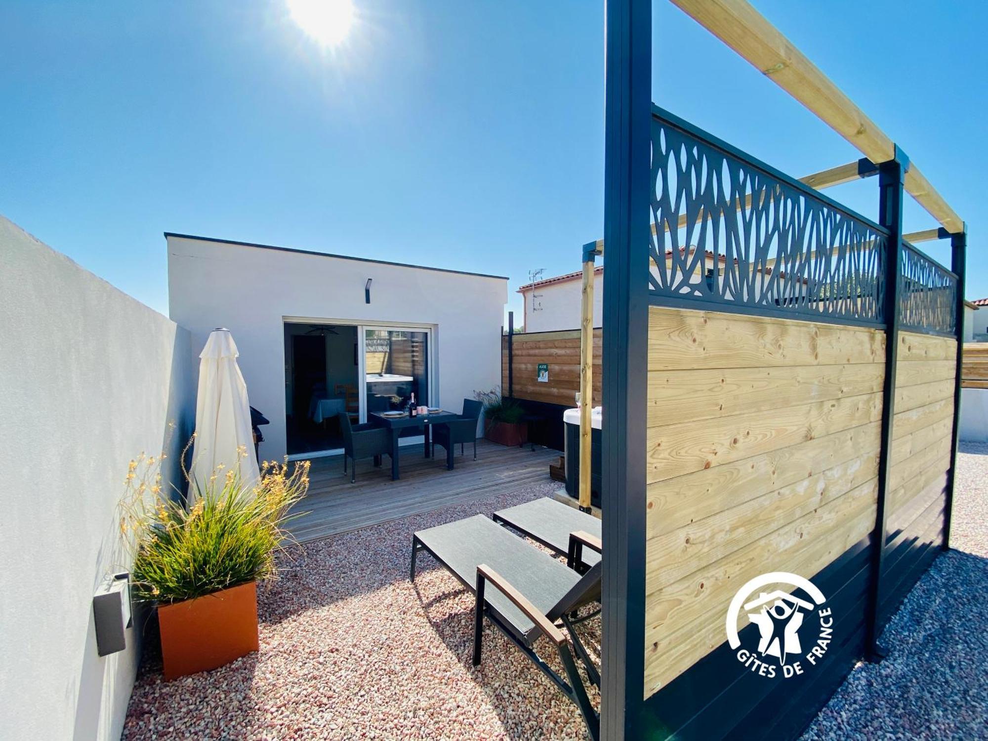 Gite & Spa Le Villemachois - 4 Etoiles - Jacuzzi Couvert - Calme Et Independant - Clim - Parking - 5 Min Carcassonne Villemoustaussou Buitenkant foto